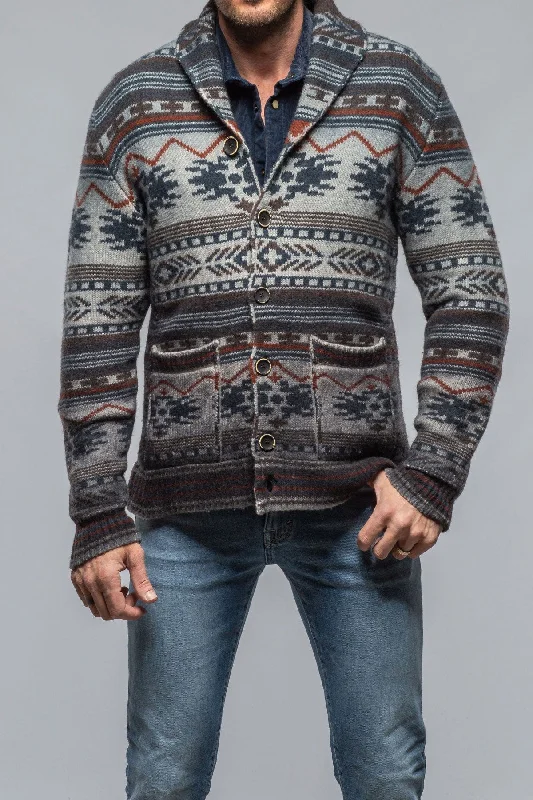 Factory Direct Sale Jekyll Navajo Shawl Jacket In Grey