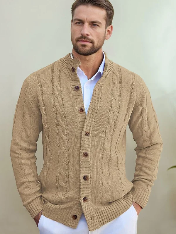 Midnight Madness Effortless Cable Knit Cardigan