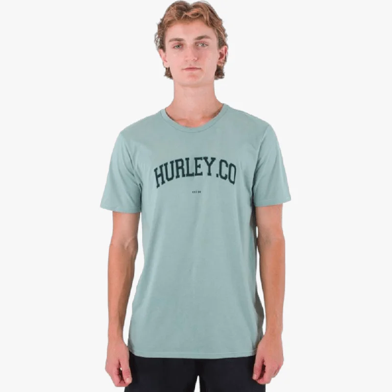 Can't Miss Hurley Mens H20 Dri Authentic Short Sleeve Tee Morning Spruce