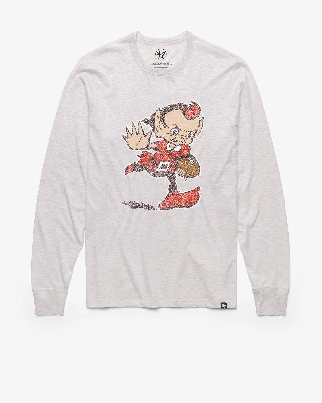 Half Price CLEVELAND BROWNS HISTORIC PREMIER '47 FRANKLIN LONG SLEEVE TEE