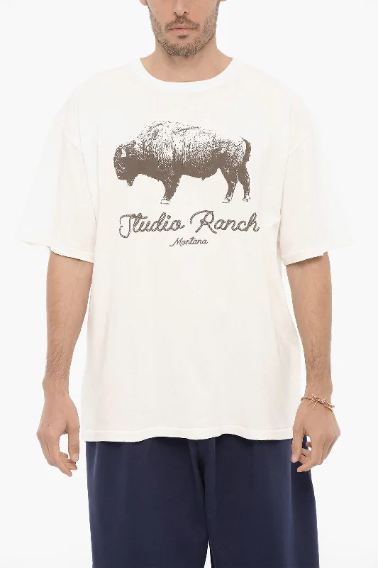 Weekend Specials You Can't Miss 1989 Studio Front Printed STUDIO RANCH Crew-neck T-Shirt