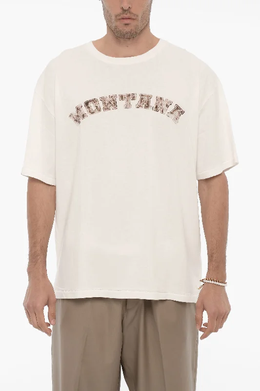Quick Sale 1989 Studio Oversize Fit MONTANA Crew-neck T-Shirt with Contrasting Prin