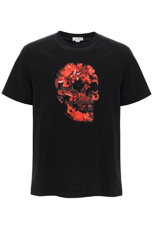 Weekend Offers That Impress Alexander Mcqueen Men's Wax Flower Skull Printed T-Shirt
