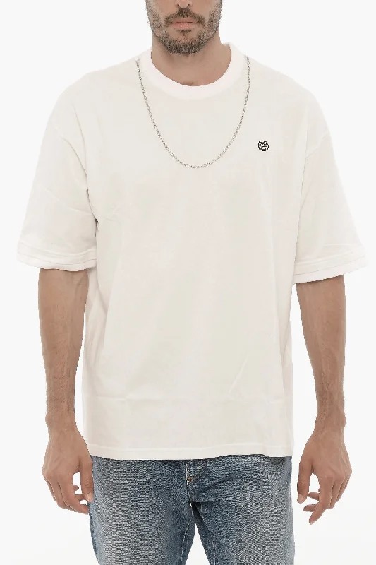 Weekend Savings Spree Ambush Crew-neck T-shirt with Removable Chain and Logoed Embroidery