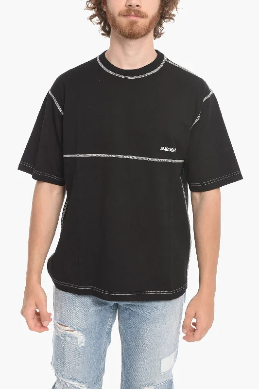 Weekend Deal Ambush Oversized TOFU T-Shirt with Visible Stitchings