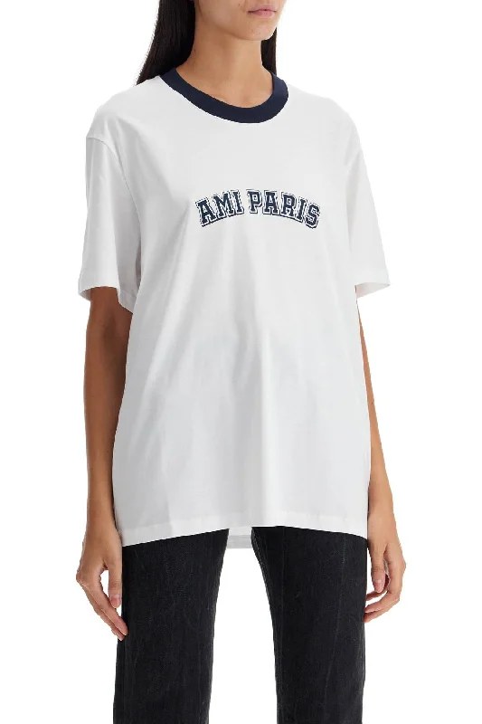 Early Access Ami Alexandre Matiussi T-Shirt With Logo Print