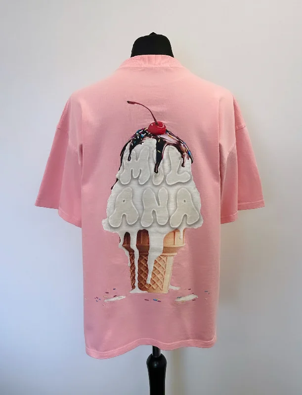 Special Savings Baby Pink Heavyweight Ice Cream T-shirt.
