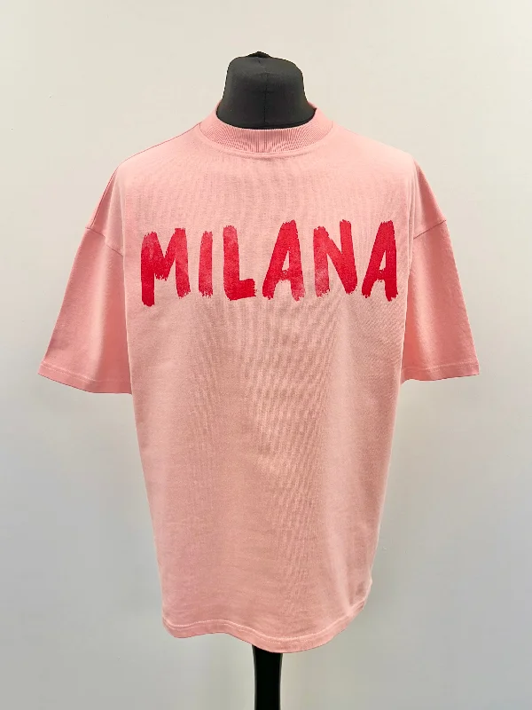 Great Deals Baby Pink Paint Heavyweight T-shirt.