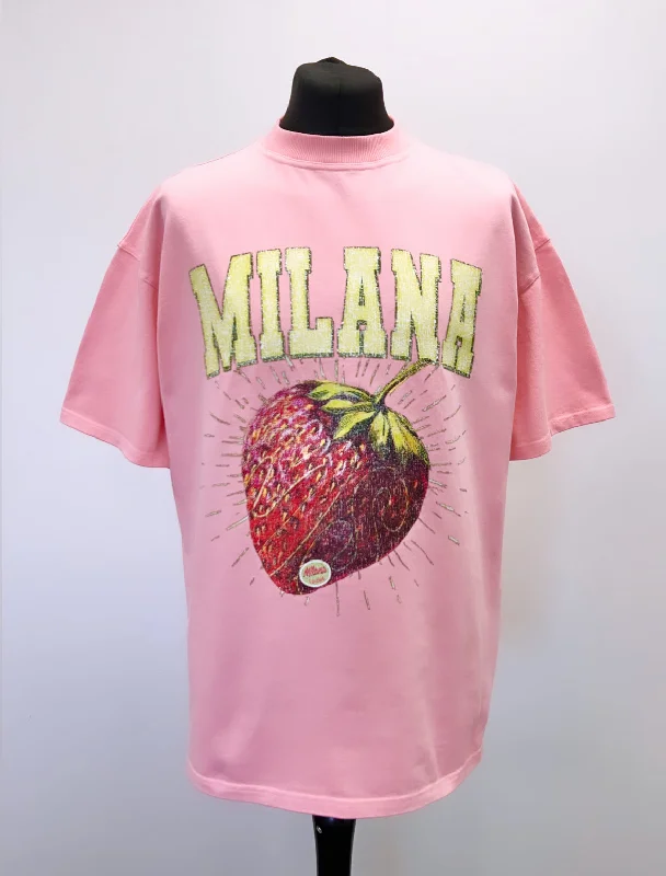 Special Price Baby Pink Strawberry Heavyweight T-shirt.
