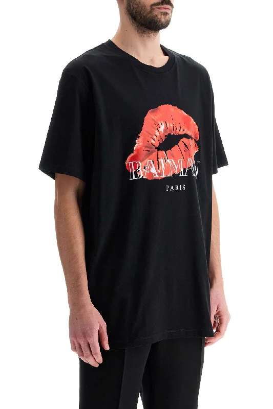 Weekend Special Balmain Kiss Print T-Shirt