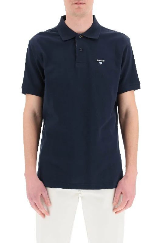 Weekend Discounts to Enjoy Barbour Tartan-Trim Polo Shirt