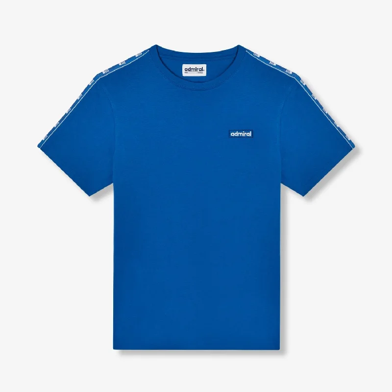 Weekend Deals That Wow Bardon Repeat Tape T-Shirt - Royal Blue/White