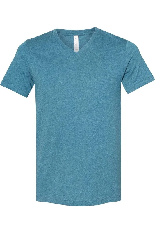 Midnight Madness BELLA + CANVAS Heather CVC V-Neck Tee