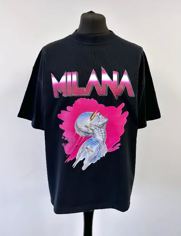 Weekend Bargains Galore Black Graphic Heavyweight T-shirt.