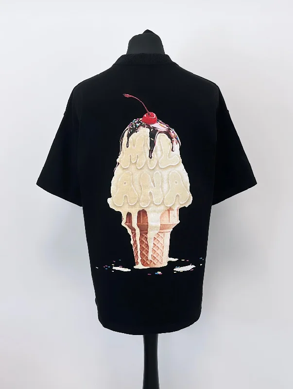 Buy Today Black Heavyweight Ice Cream T-shirt.