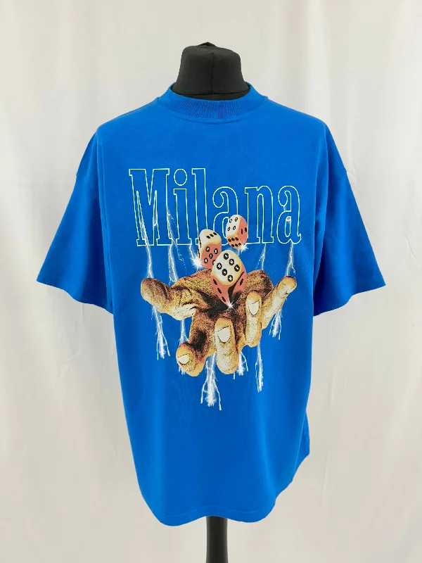 Factory Direct Sale Blue Dice Heavyweight T-shirt.