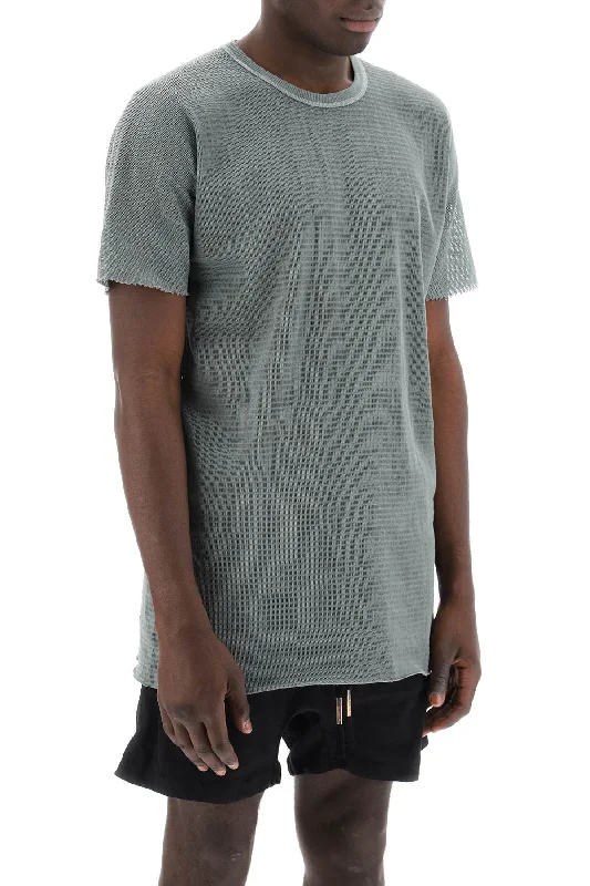 Cash Savings Boris Bidjan Saberi Cotton Perforated T-Shirt