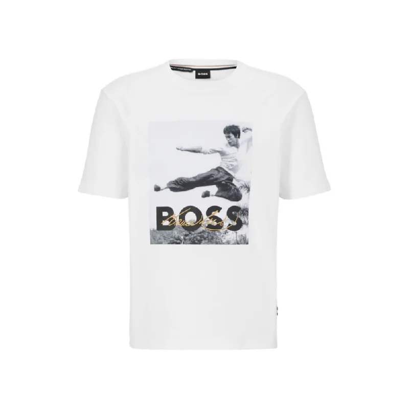 Unbeatable Deal BOSS x Bruce Lee gender-neutral T-shirt with photo artwork