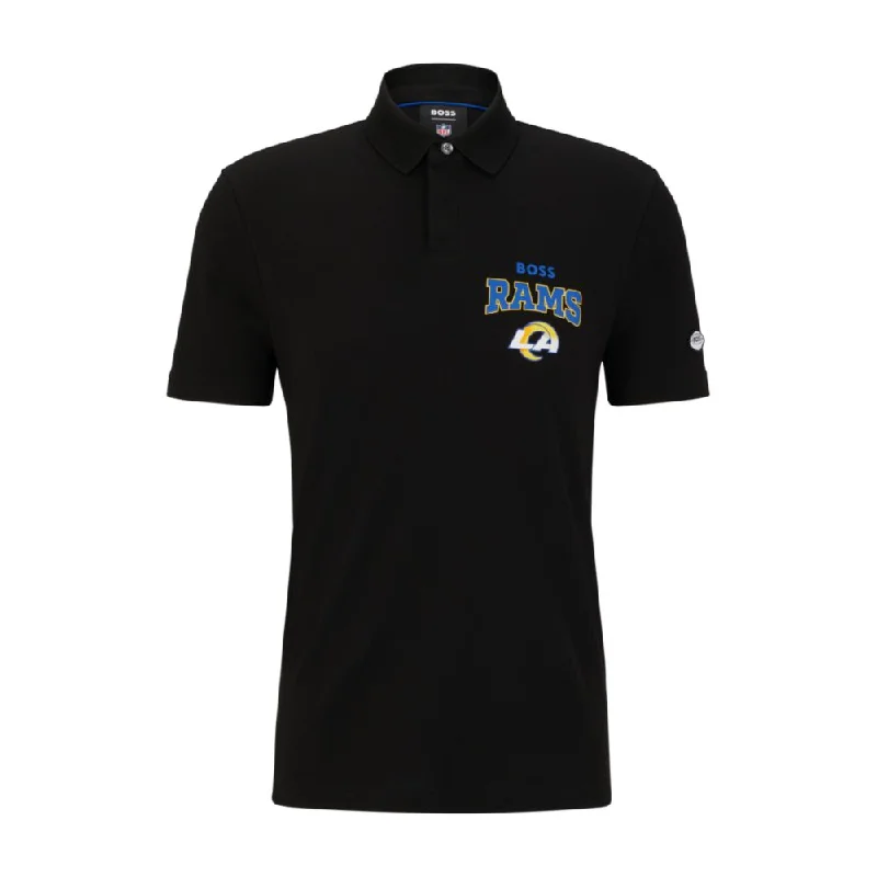 Steals and Deals BOSS x NFL cotton-piqu polo shirt with collaborative branding