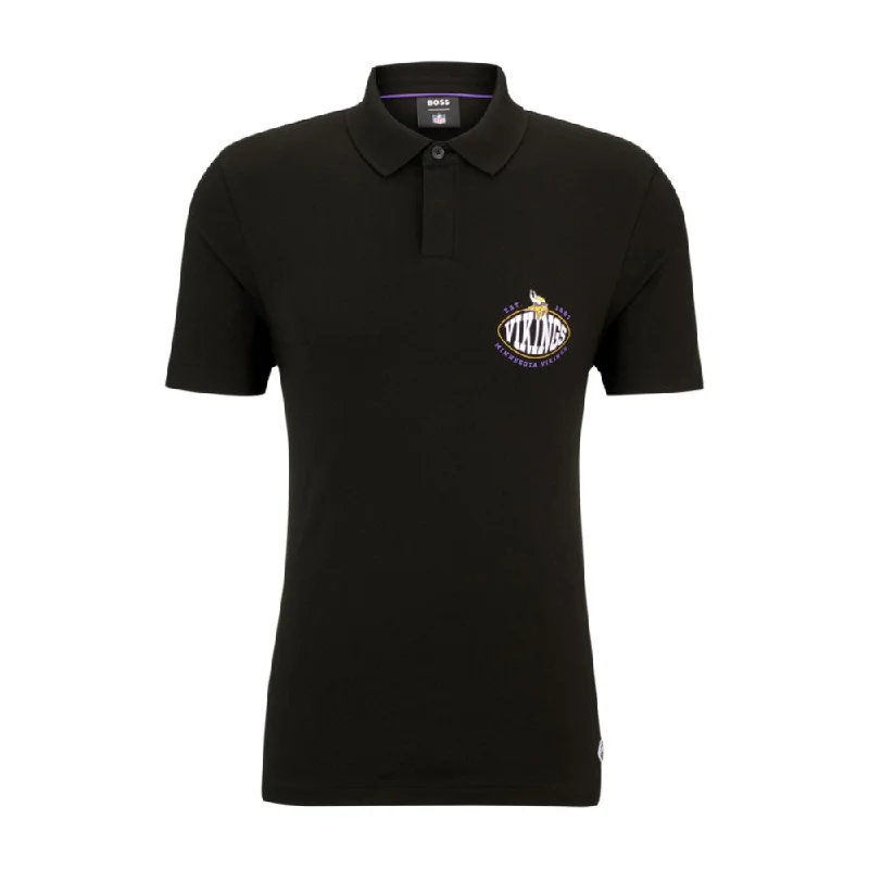Price Reduction BOSS x NFL cotton-piqu polo shirt with collaborative branding
