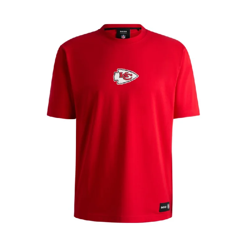 Extra Discounts BOSS x NFL stretch-cotton T-shirt with special branding