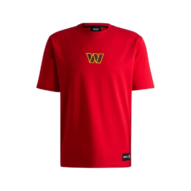 Super Bargain BOSS x NFL stretch-cotton T-shirt with special branding