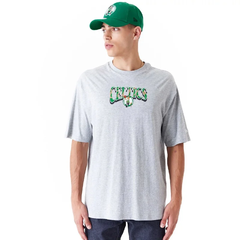 Don't Wait Boston Celtics NBA Championship Grey Oversized T-Shirt