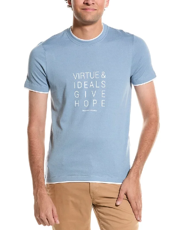 Sale Event Brunello Cucinelli Linen-Blend T-Shirt
