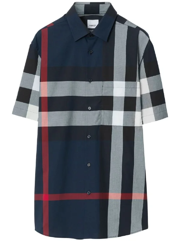 YEAR-End Sale Burberry Men's Shirts blue