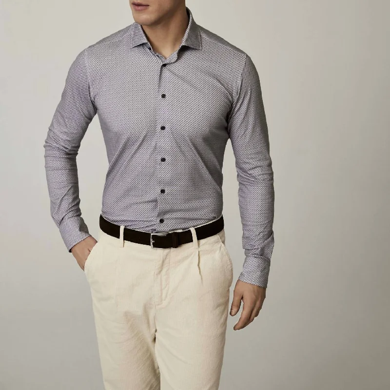 Mega Sale Byron 4 Flex Shirt In Grey Blue