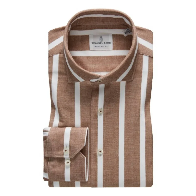 Today Only Byron In Brown Bold  Stripe