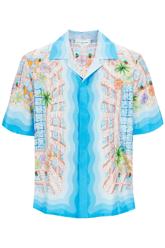 Doorbuster Deal Casablanca Men's Short-Sleeved Silk Shirt