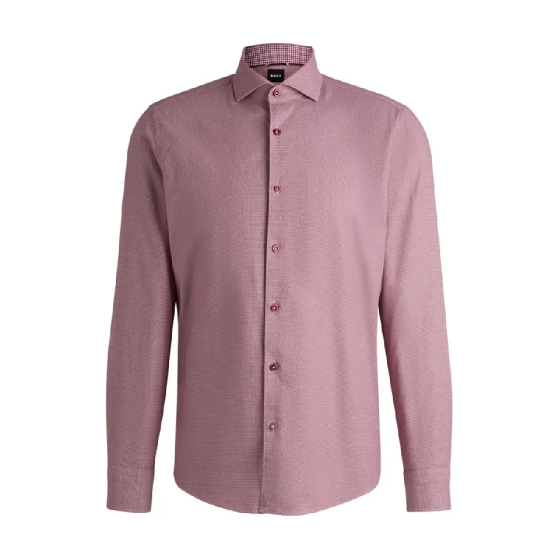 Unbeatable Prices Casual-fit shirt in structured cotton with spread collar