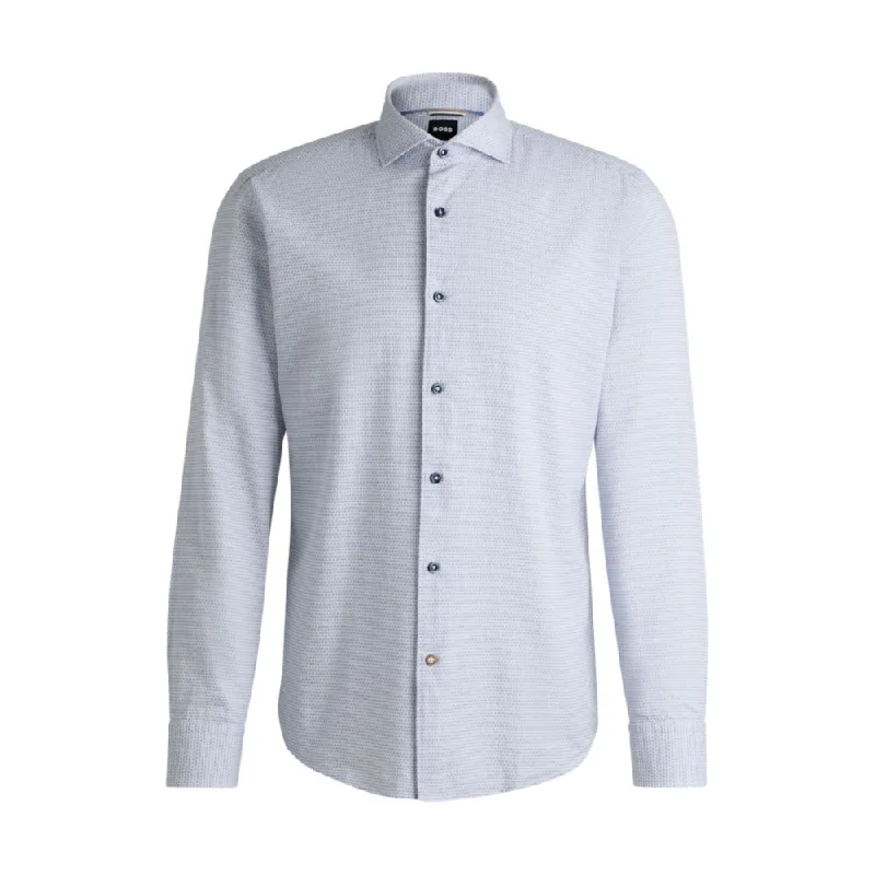The Best Prices Casual-fit shirt in structured cotton with spread collar