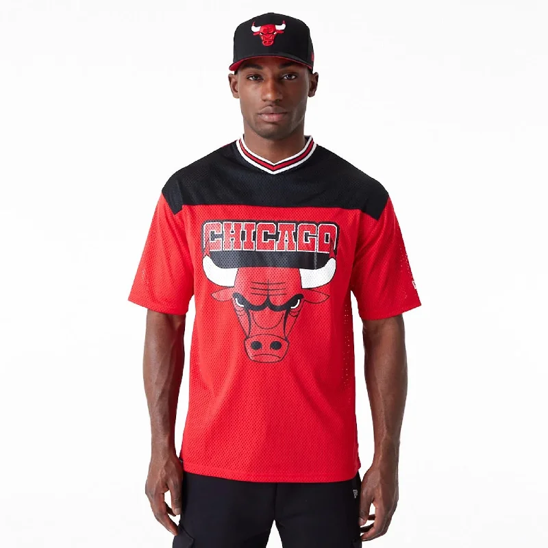 Don't Miss Chicago Bulls NBA Arch Graphic Jersey Red T-Shirt