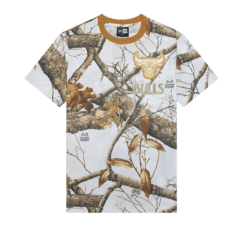 Best Choice Chicago Bulls NBA City Edition Real Tree White T-Shirt