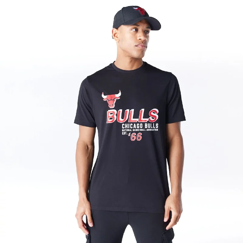 Midnight Madness Chicago Bulls NBA Graphic Black T-Shirt