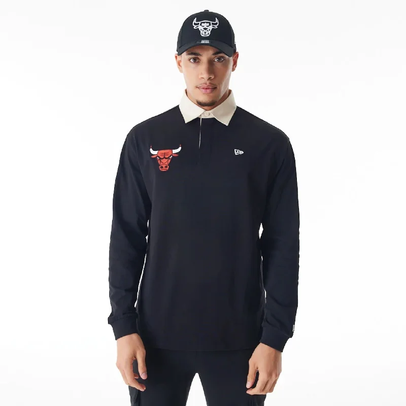 Weekend Deals to Make You Smile Chicago Bulls NBA Lifestyle Black Rugby Shirt