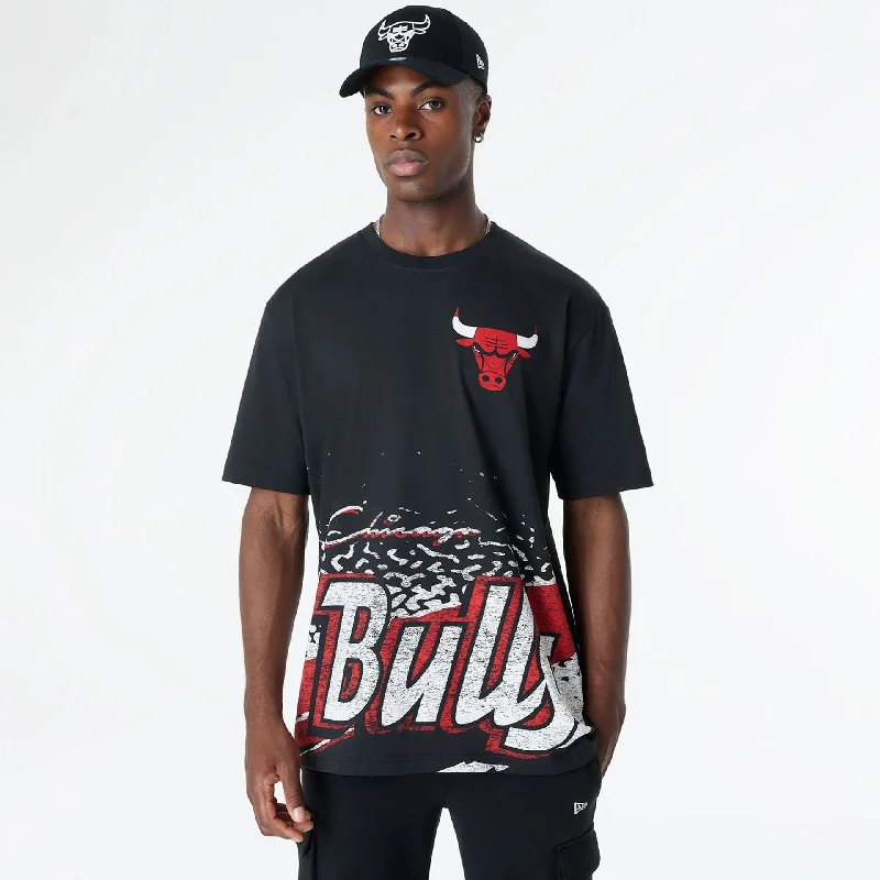 Unwind with Weekend Discounts Chicago Bulls Sport Classic Black T-Shirt