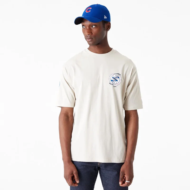 Deal Alert Chicago Cubs Baseball Oversized Graphic Stone T-Shirt