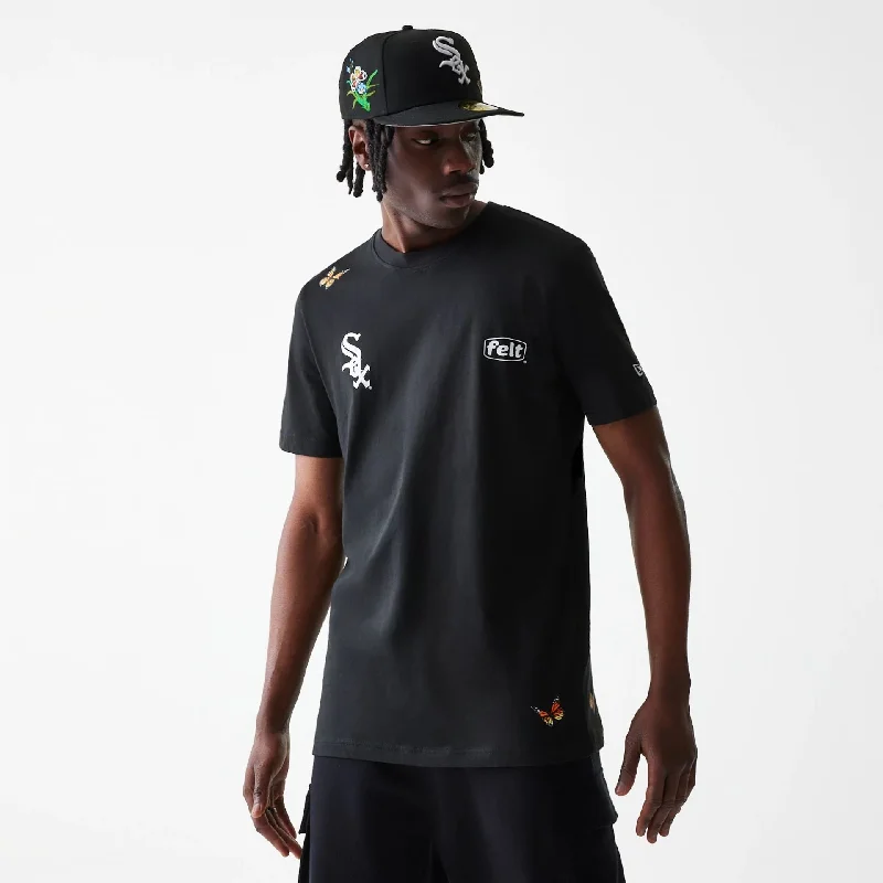 Exclusive Deal Chicago White Sox FELT x MLB Black T-Shirt