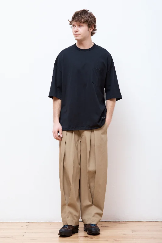 Bonus Savings Cotton Pocket T-Shirt Black