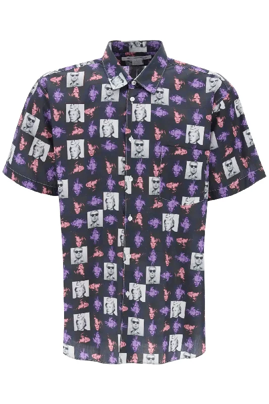 Best Bargains Comme Des Garcons Shirt Men's Short-Sleeved Shirt With Andy Warhol Print