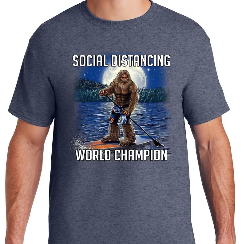 Huge Discounts Adult Sasquatch Paddle Boarder T-Shirt