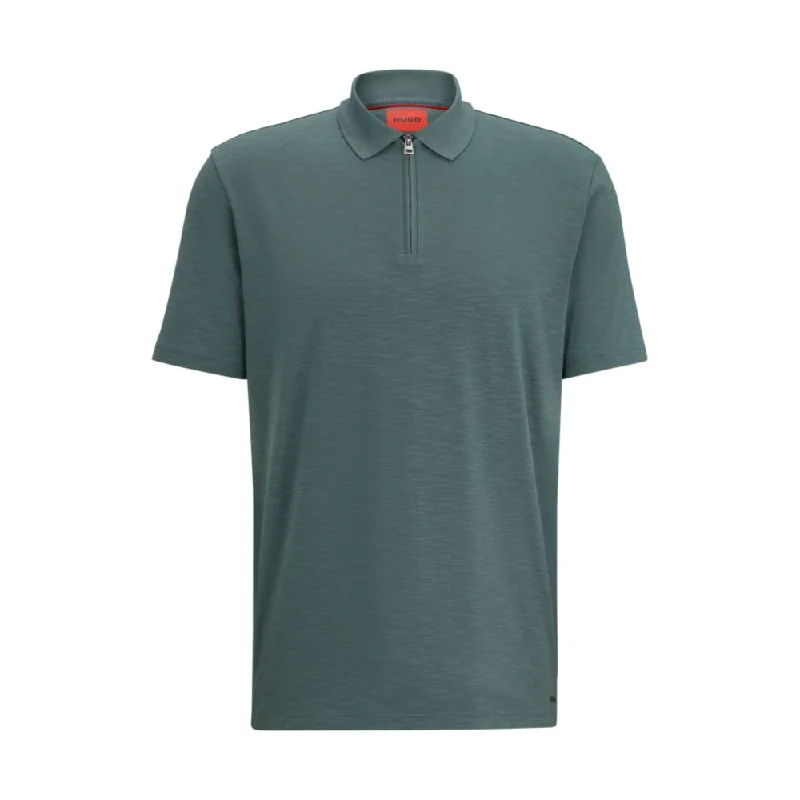 Best Bargains Cotton-blend polo shirt with zip placket