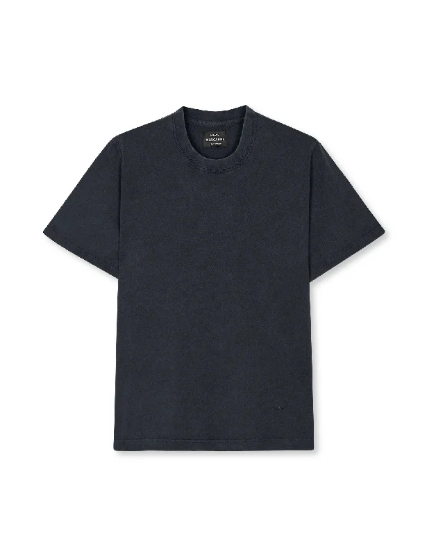 Big Discounts Cotton Jersey Dye Frode Tee, Black