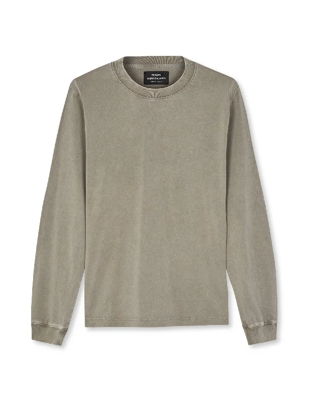 Closeout Cotton Jersey Dye Frode Tee LS, Silver Sage