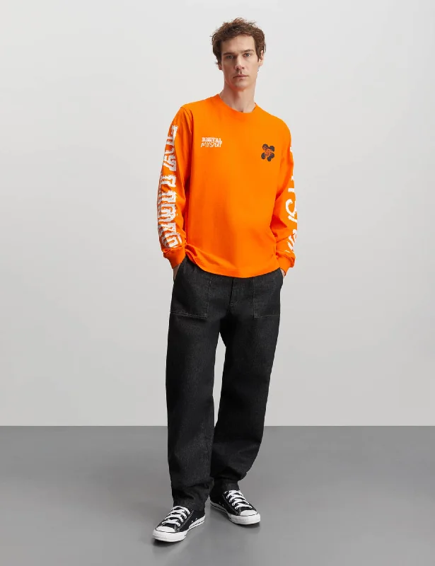 Warehouse Sale Cotton Jersey Frode Digital Mystery Tee LS, Orange Clown Fish