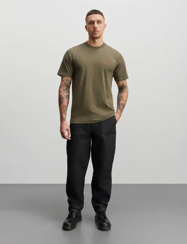 Doorbuster Deal Cotton Jersey Frode Emb Logo Tee, Kalamata