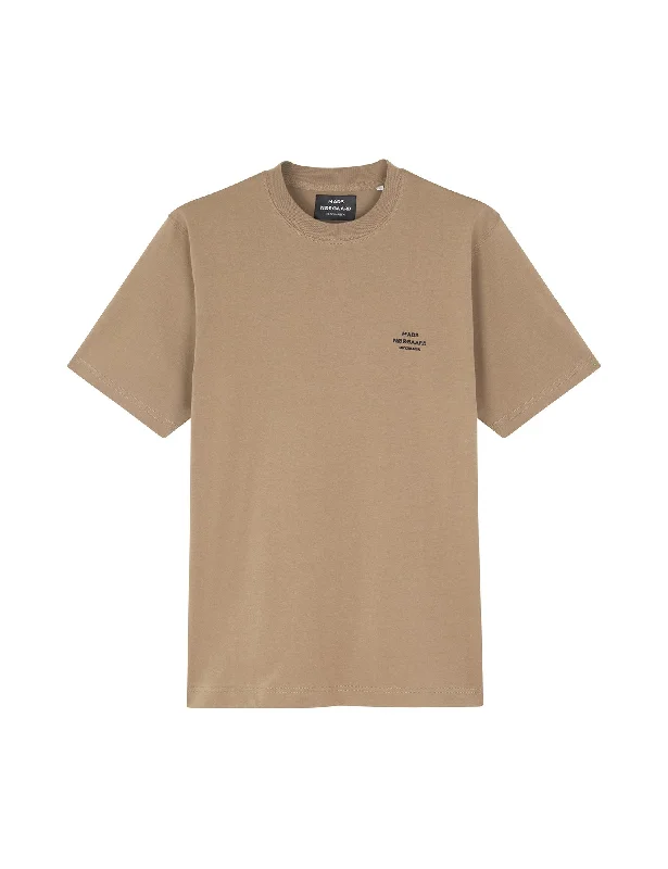 Midnight Madness Cotton Jersey Frode Emb Logo Tee, Lead Gray